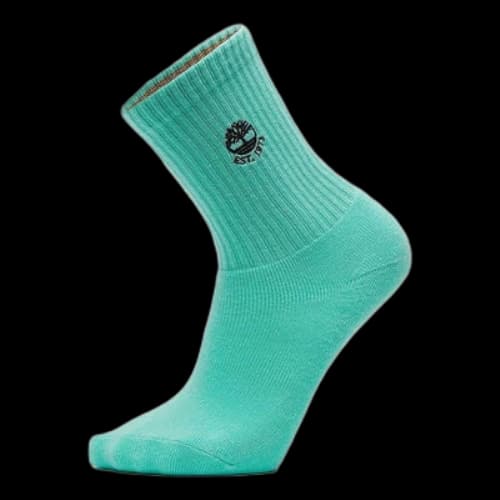 Timberland Logo Quarter Socks 'Teal'