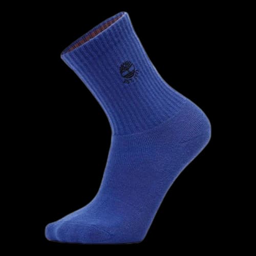 Timberland Logo Quarter Socks 'Blue'