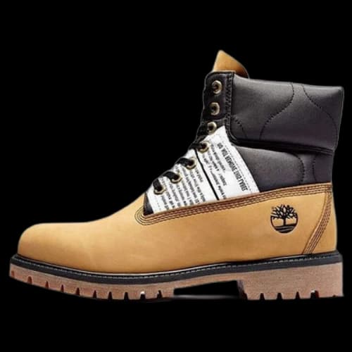 Timberland Premium 6 Inch Leather and Fabric Boots 'Wheat Nubuck with Black'