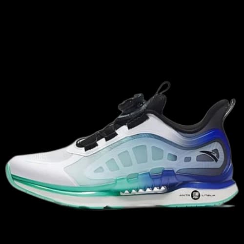 (GS) ANTA Running Series Sneakers 'White Blue Green'