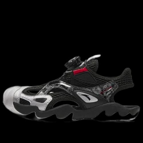 (GS) ANTA Outdoor Sandals 'Black Silver White'