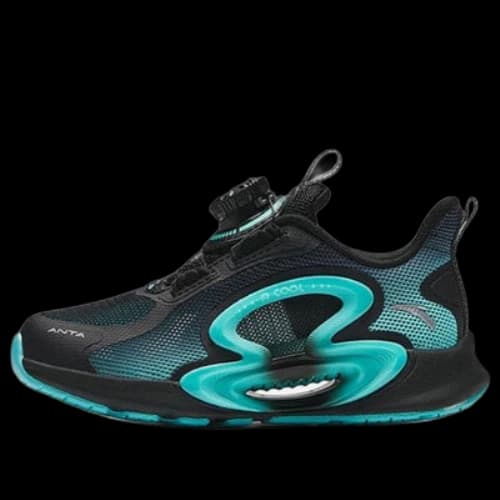 (PS) ANTA Running Series Sneakers'Black Teal'