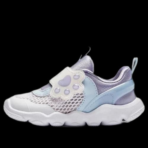 (TD) ANTA Running Series Sneakers Velcro 'White Purple Blue'