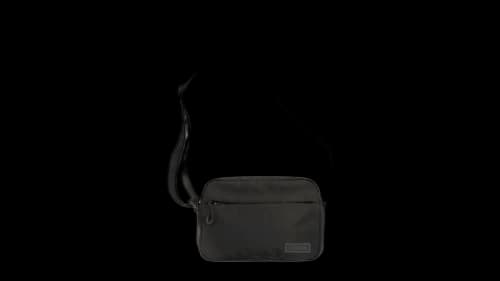 Ganni Recycled Tech Festival Shell Bag Black