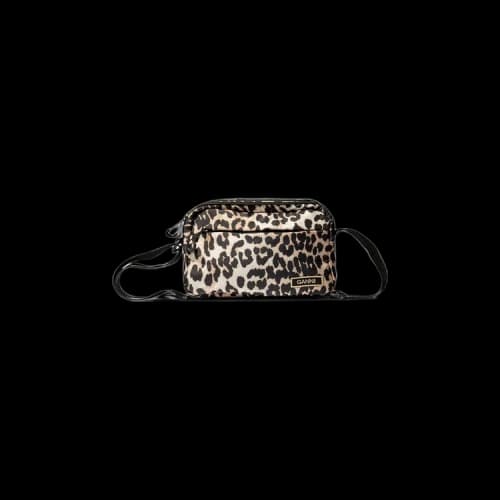 GANNI Tech Crossbody Bag 'Leopard'