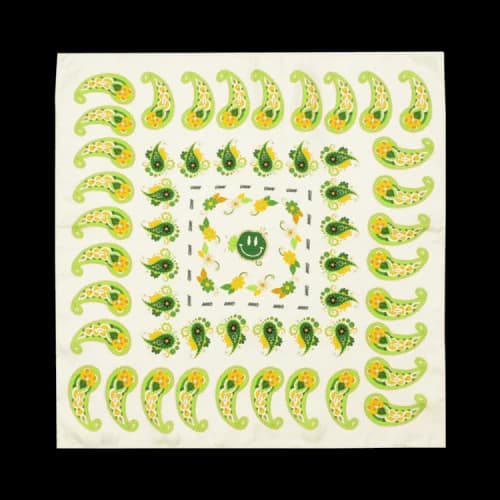 GANNI Silk Twill Scarf 'Egret'