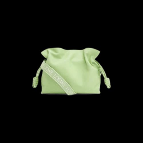 Loewe Flamenco Clutch Monochrome Bag 'Green Peony'