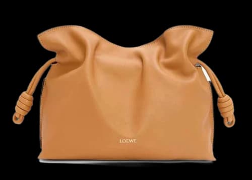 LOEWE Medium Flamenco Clutch In Nappa Calfskin Warm Desert