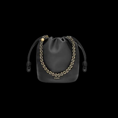 Loewe Paula's Ibiza Flamenco Bucket Bag 'Black'