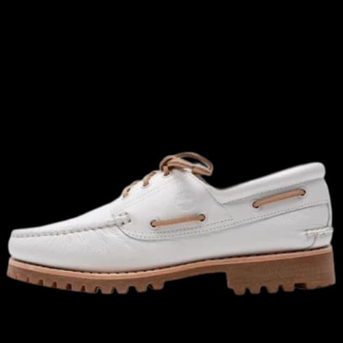 Timberland Authentic Handsewn Boat Shoes 'White Full Grain'