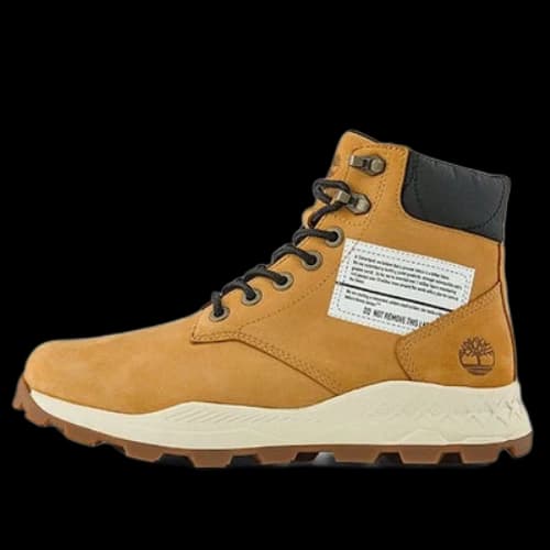 Timberland 6 Inch Brooklyn Side Zip Boots 'Wheat Nubuck with Black Padded Collar'