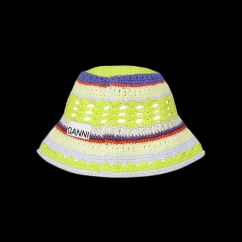 GANNI Cotton Crochet Hat 'Heather'