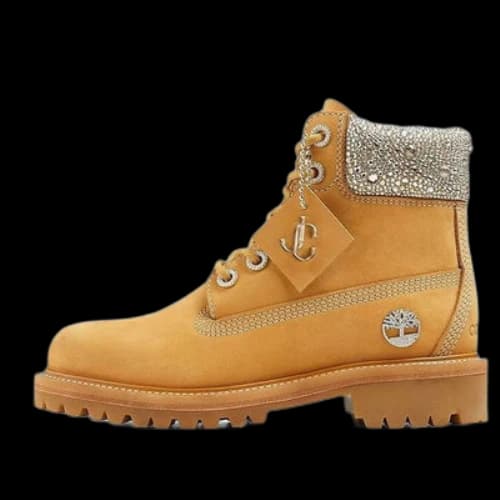Timberland x Jimmy Choo 6 Inch Crystal Boots 'Wheat Nubuck with Crystals' (Women's)