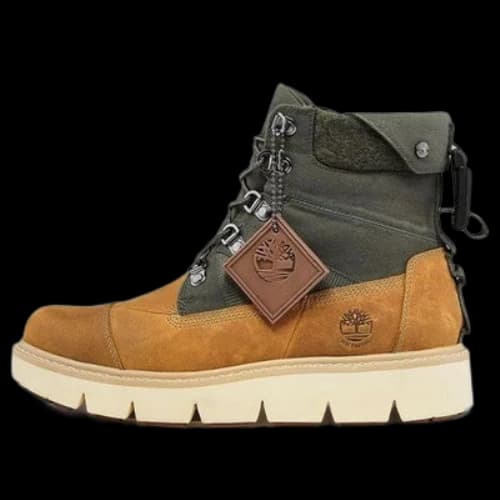 Timberland Raywood 6 Inch EK+ Wide Fit Waterproof Boots 'Wheat Nubuck with Green' (Women's)