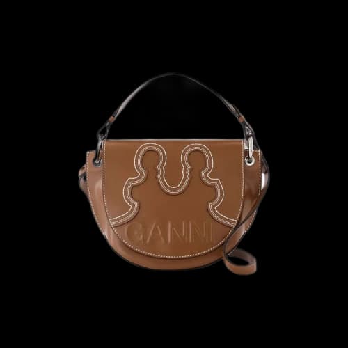 GANNI Banner Western Saddle Bag 'Brown'