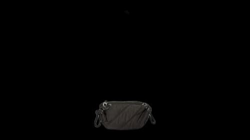 Ganni Quilted Tech Crossbody Bag Black