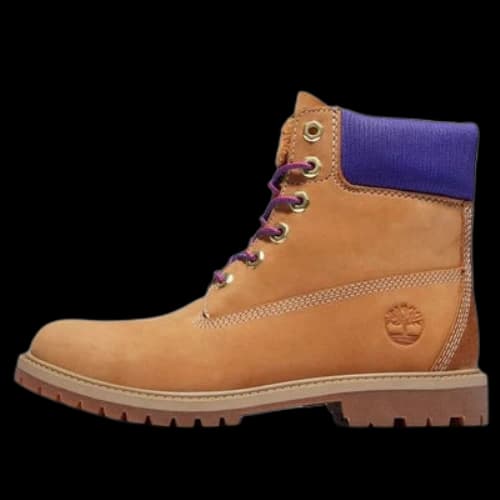 Timberland 6 Inch Heritage Cupsole Boots 'Wheat Nubuck with Purple' (Women's)