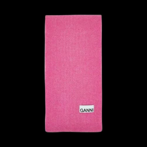 GANNI Soft Wool Scarf 'Orchid'