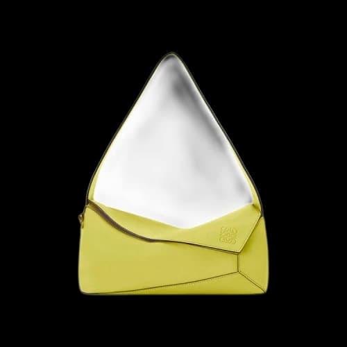 Loewe Puzzle Hobo Bag 'Lime Yellow'