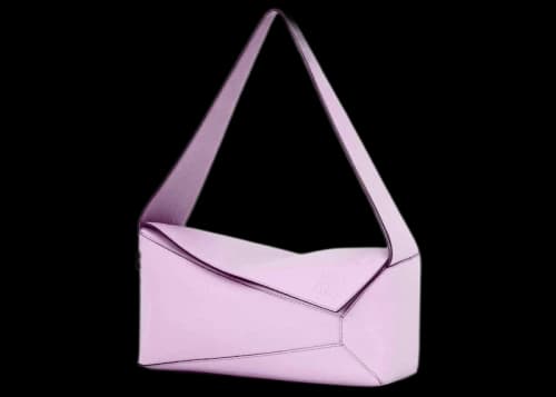 LOEWE Puzzle Hobo Bag in Nappa Calfskin Bloom Orchid