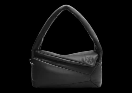 LOEWE Puffer Puzzle Hobo Bag Black
