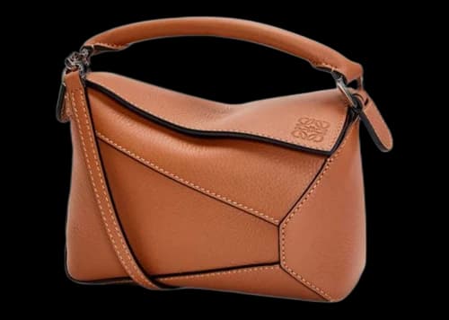 LOEWE Mini Puzzle Bag in Classic Calfskin Tan