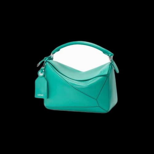 Loewe Small Featherlight Puzzle Bag 'Aquamarine'