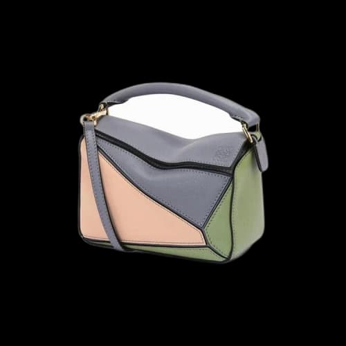 Loewe Puzzle Mini Bag 'Asphalt Grey/Nude'