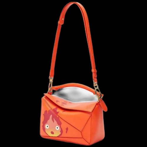 Loewe x Howl's Moving Castle Calcifer Small Puzzle Bag 'Orange'