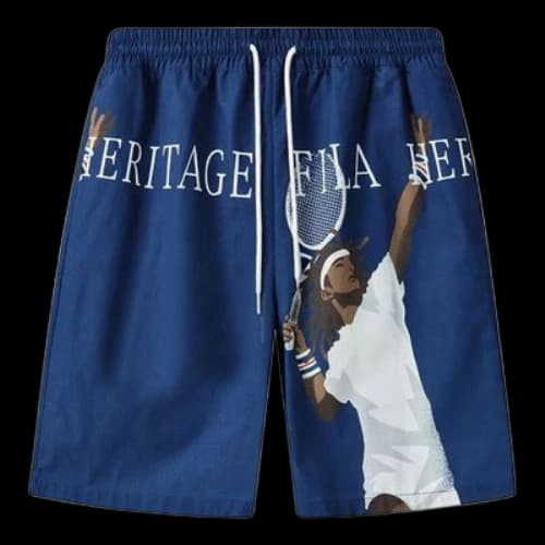 FILA Athletics Series Casual Sports Lacing Shorts Blue