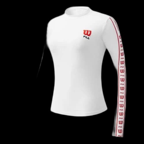FILA x Wilson Round-neck Sweateshirt White (Women's)