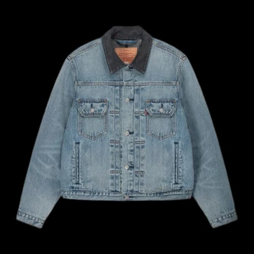 Stussy x Levi's Embossed Trucker Jacket 'Indigo'