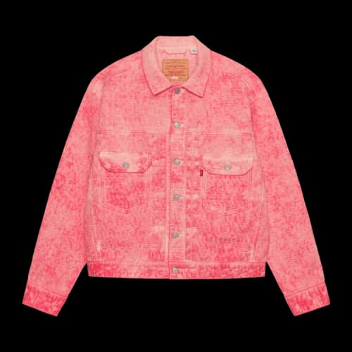 Levi's x Stussy Dyed Jacquard Trucker Jacket 'Pink'