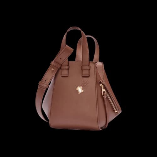 Loewe Hamster Compact Hammock Bag 'Havana'
