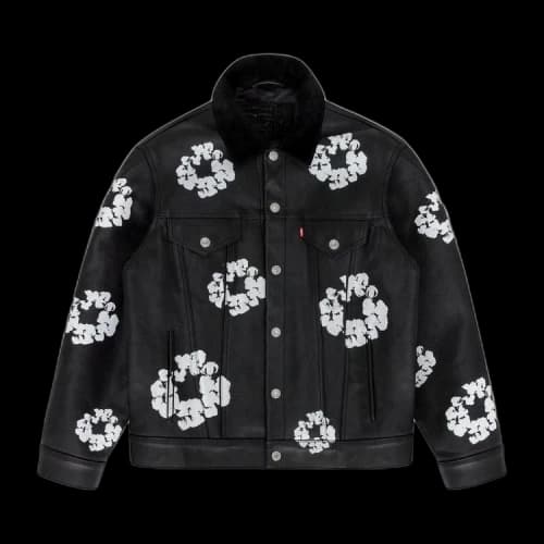 Levi's x Denim Tear Leather Wreath Type III Jacket 'Black'