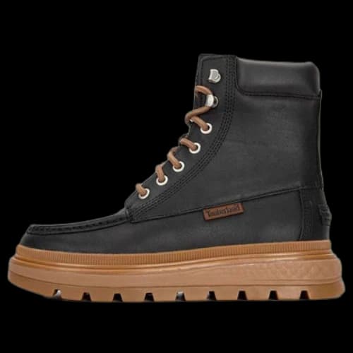 Timberland Ray City Moc Toe Chukka Boots 'Black Regenerative Leather' (Women's)