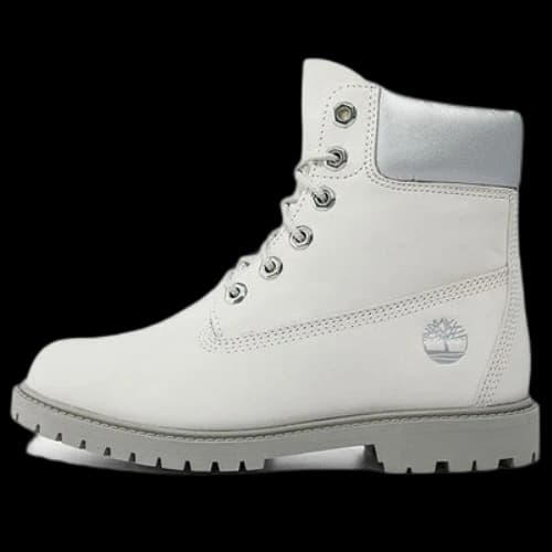 Timberland Heritage 6 Inch Boots 'White Nubuck and Silver' (Women's)