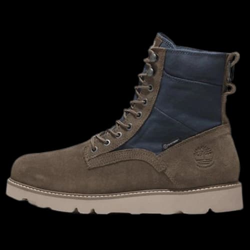 Timberland Vibram Waterproof Leather and Fabric Boots 'Olive Green Suede'