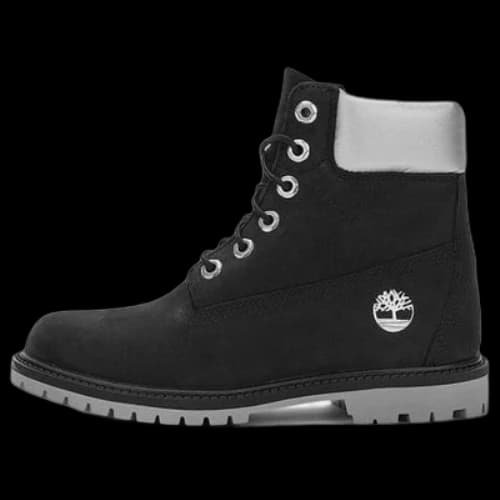 Timberland 6 Inch Heritage Cupsole Waterproof Boots 'Black Nubuck with Silver Collar' (Women's)