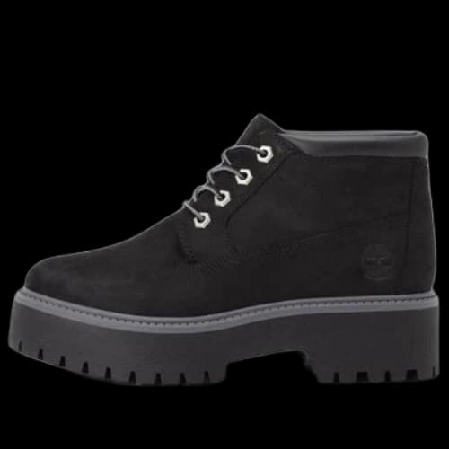 Timberland Stone Street Premium Platform Waterproof Chukka Boots 'Black Nubuck' (Women's)