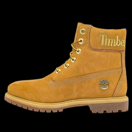 Timberland 6 Inch Premium Waterproof Boots 'Wheat Nubuck with Gold Logo' (Women's)