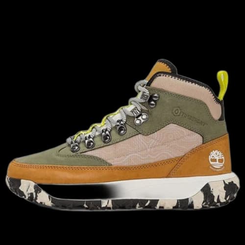 Timberland Greenstride Motion 6 Mid Fabric and Leather Waterproof Hiking Boot 'Olive Green' (Women's)