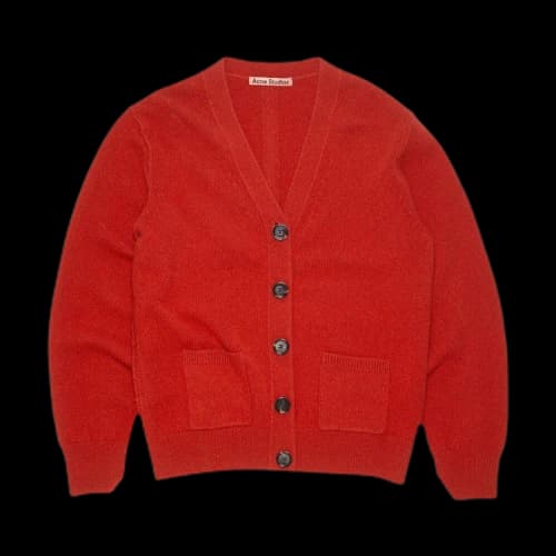 Acne Studios Wool Cashmere Cardigan 'Cardinal Red'