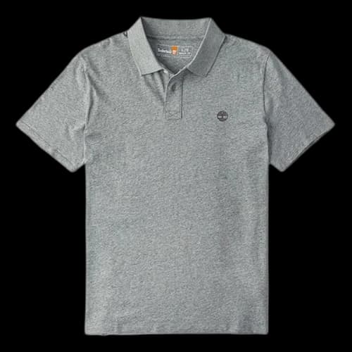 Timberland Logo Polo Shirt 'Grey'