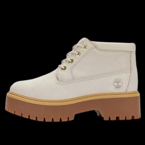 Timberland Stone Street Mid Lace Up Waterproof Boots 'White Nubuck' (Women's)