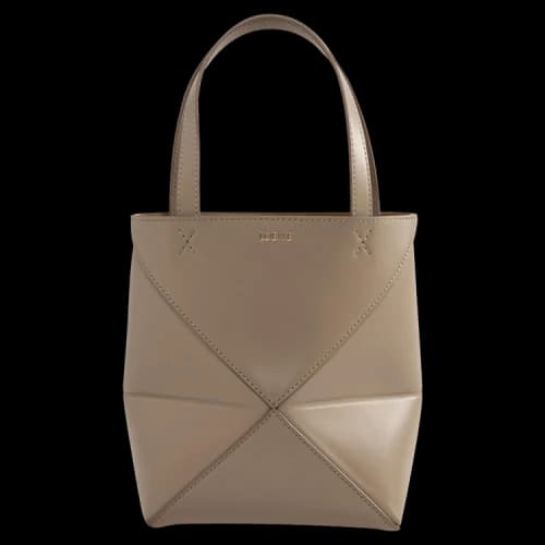 Loewe Mini Puzzle Fold Tote Bag 'Sand'
