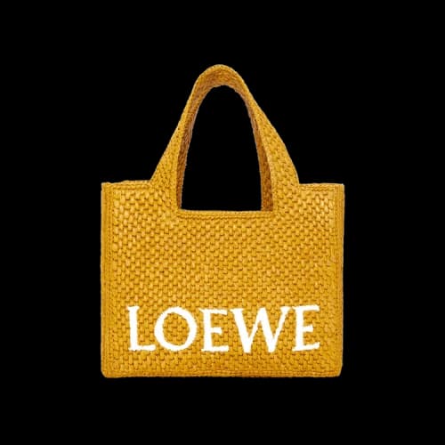 Loewe Font Small Tote Bag 'Ochre'