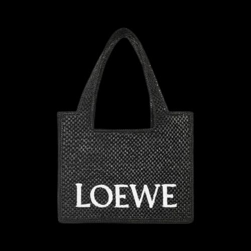 Loewe Medium Font Tote Bag 'Black'