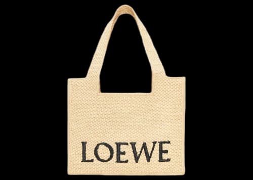 LOEWE Front Tote Medium Raffia Natural