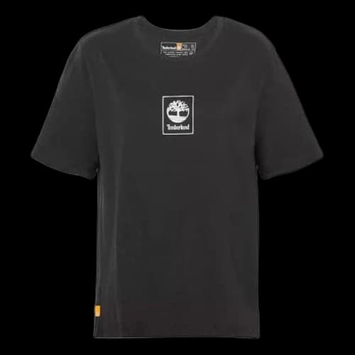 Timberland Stack Logo Regular T-Shirt 'Black' (Women's)